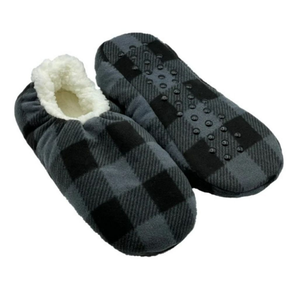 12 pairs Fuzzy Babba Men’s Slipper Socks L/XL 10-12